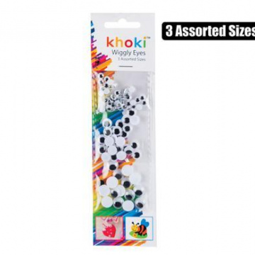 ART+CRAFT WIGGLY EYES 3 ASSTD SIZES