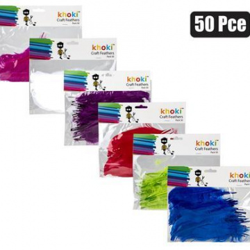 ART+CRAFT ACCESSORIES FEATHERS 50PCE