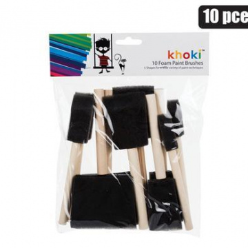 ART+CRAFT PAINT BRUSHES SPONGE-TIP 10PCE