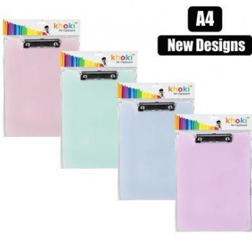 STATIONERY CLIPBOARD A4 ASSTD