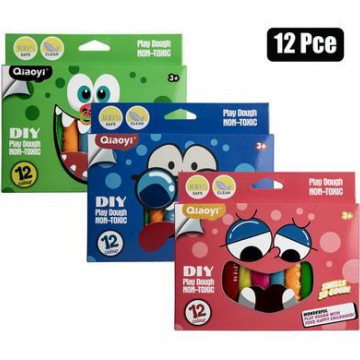 EDU PLAY DOUGH 12PC 190g